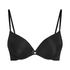Plunge Padded Underwired Bra, Black