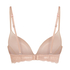 Angie Padded Underwired Push-Up Bra, Beige