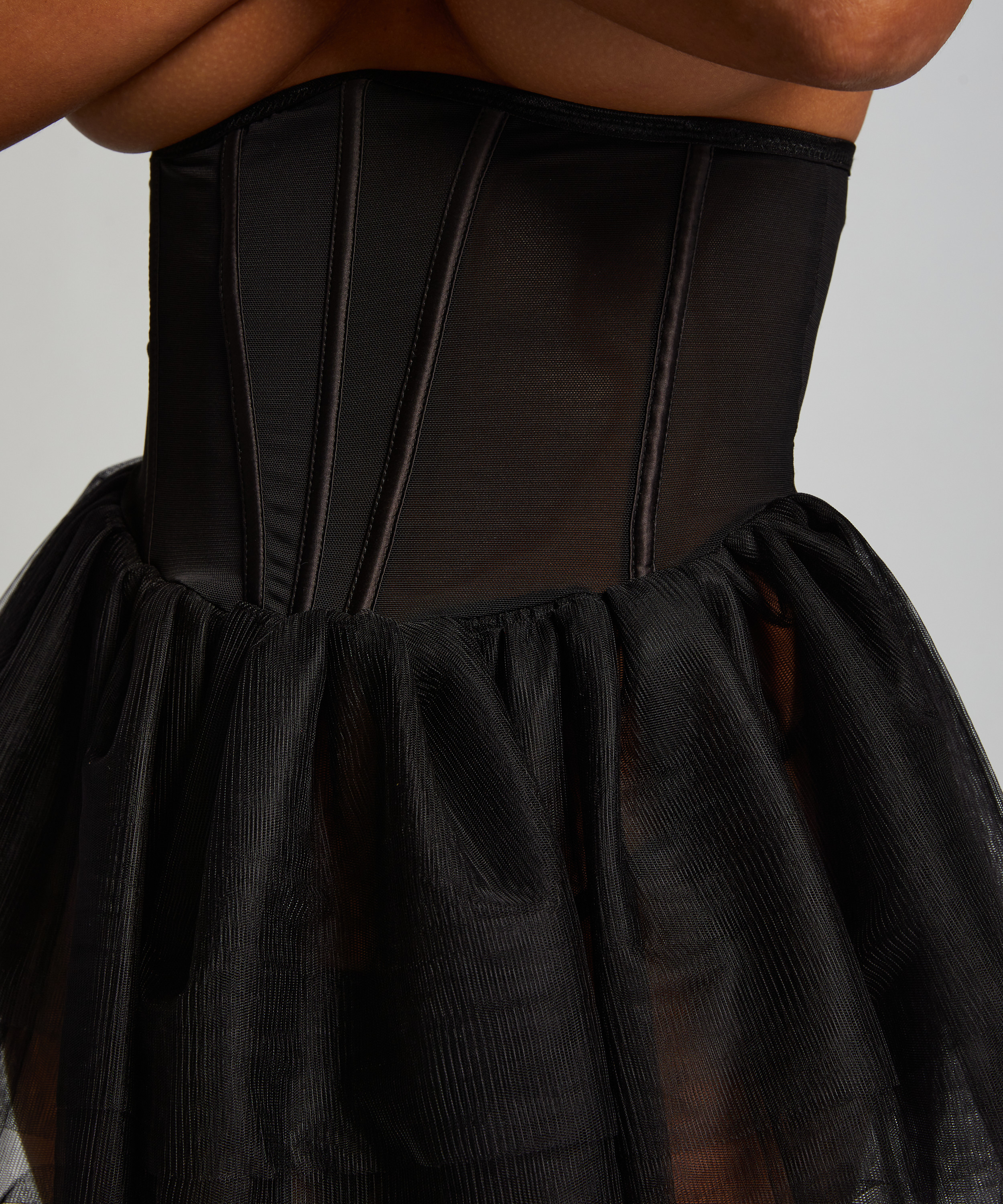 Private tutu corset, Black, main