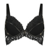 Desire Padded Underwired Longline Push-Up Bra, Black