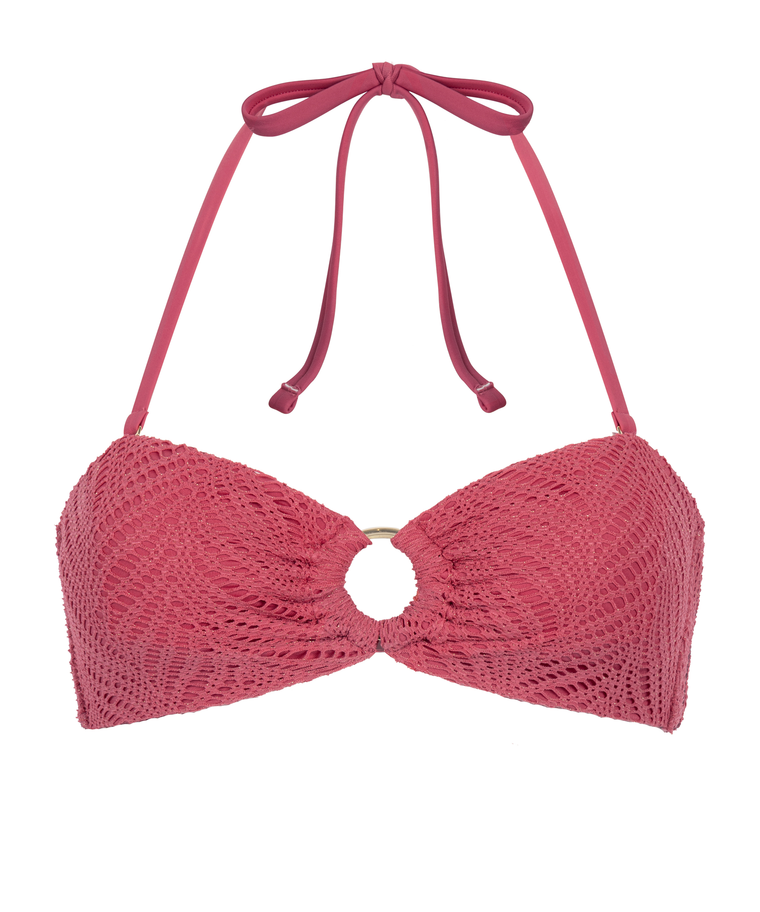 Lanai Bandeau Bikini Top, Pink, main