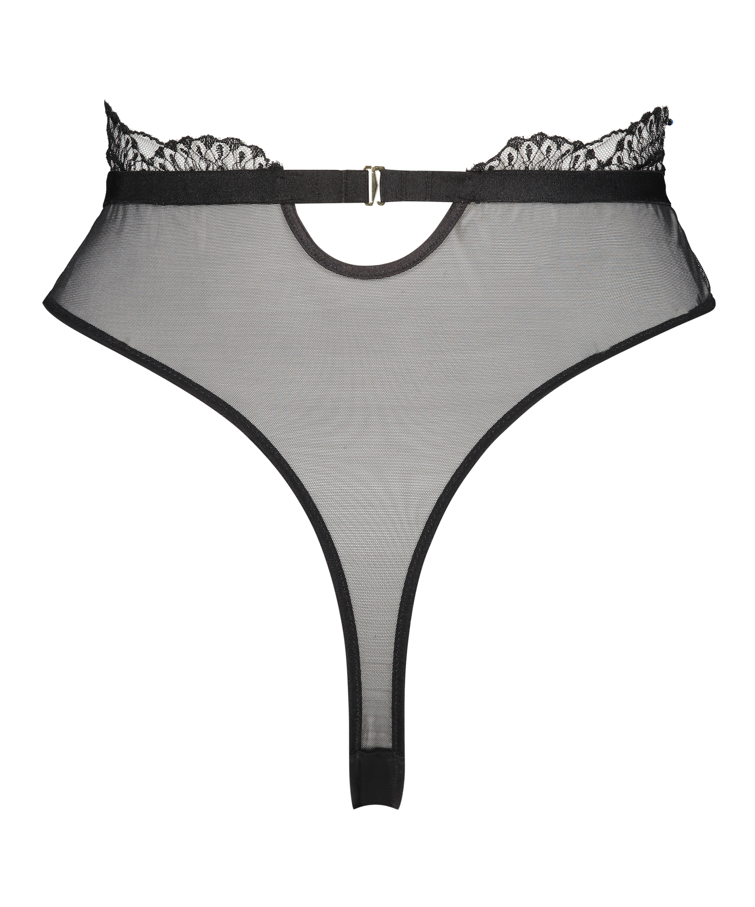 Akira High Leg Thong, Black, main