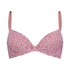 Animal Padded Underwired Bra, Purple