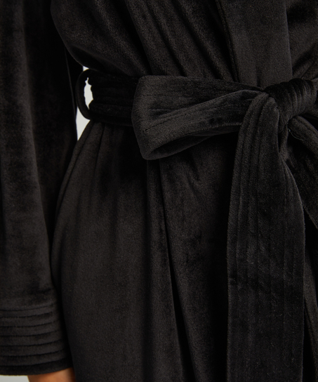 Velours Bathrobe, Black