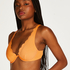Scallop Non-Padded Underwired Bikini Top, Orange
