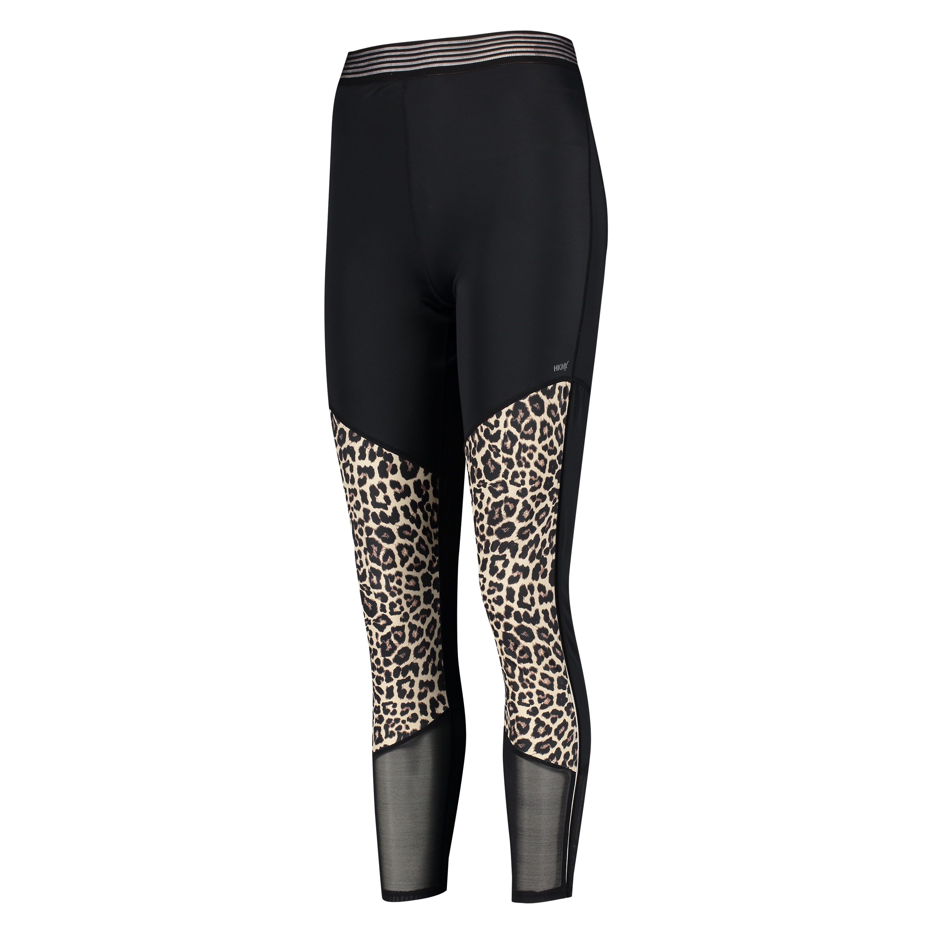 HKMX Leopard High waisted sports leggings, Grey, main