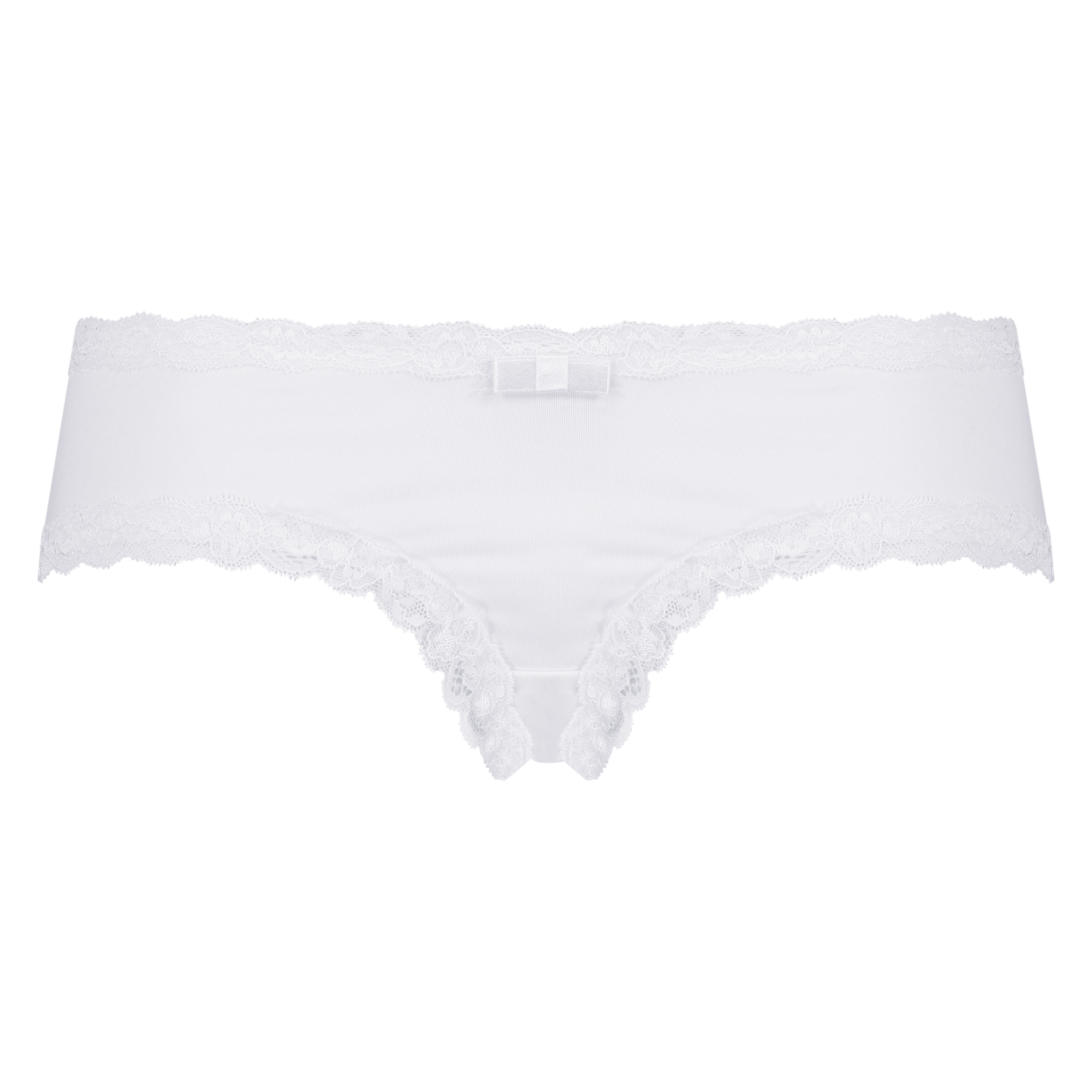 V-Shaped Microfibre Brazilian, White