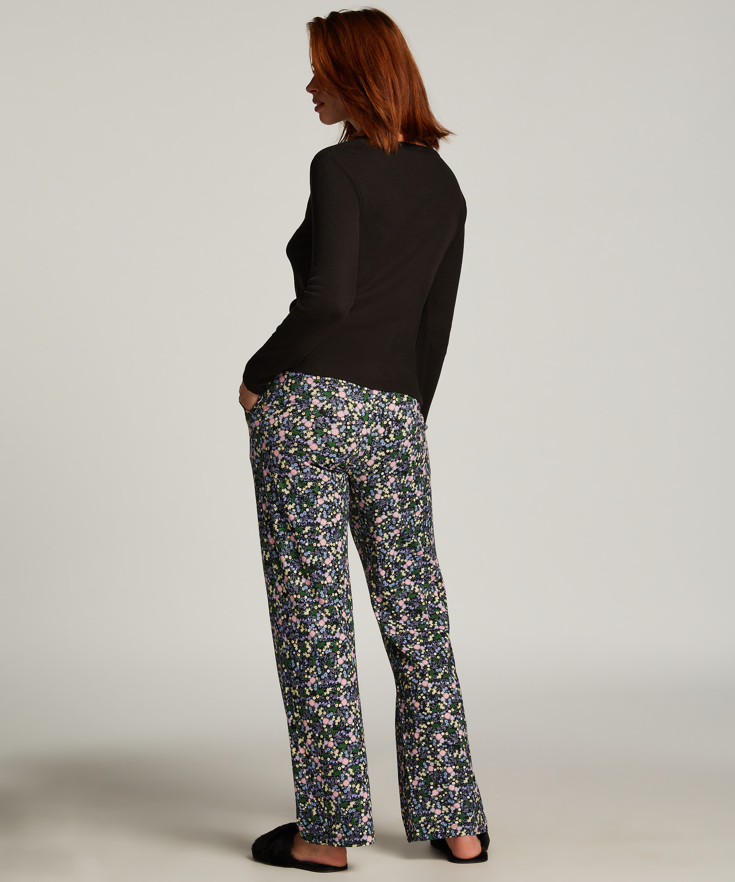 Tall Pyjama Pants, Black, main
