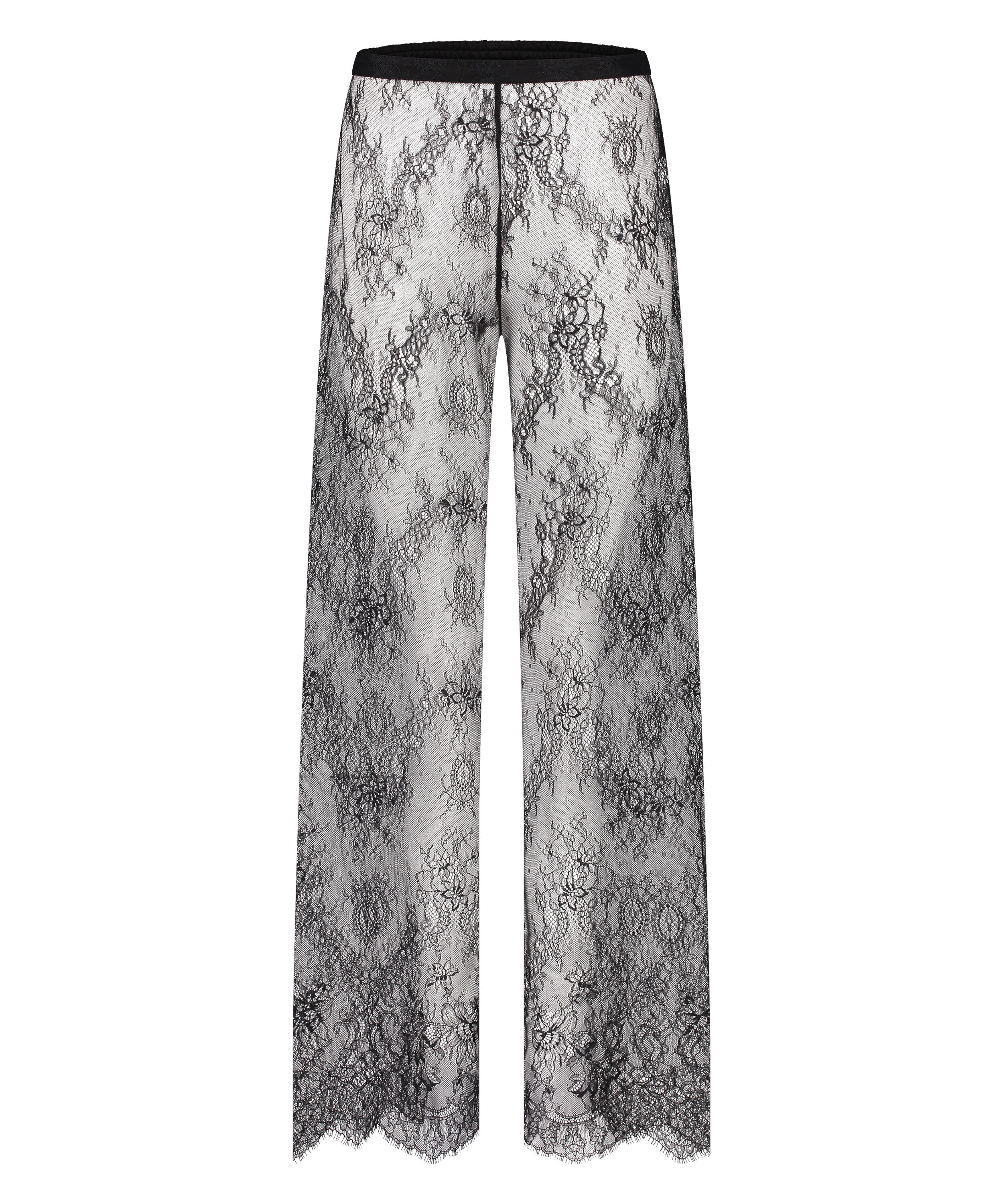 Camille Lace Pants, Black