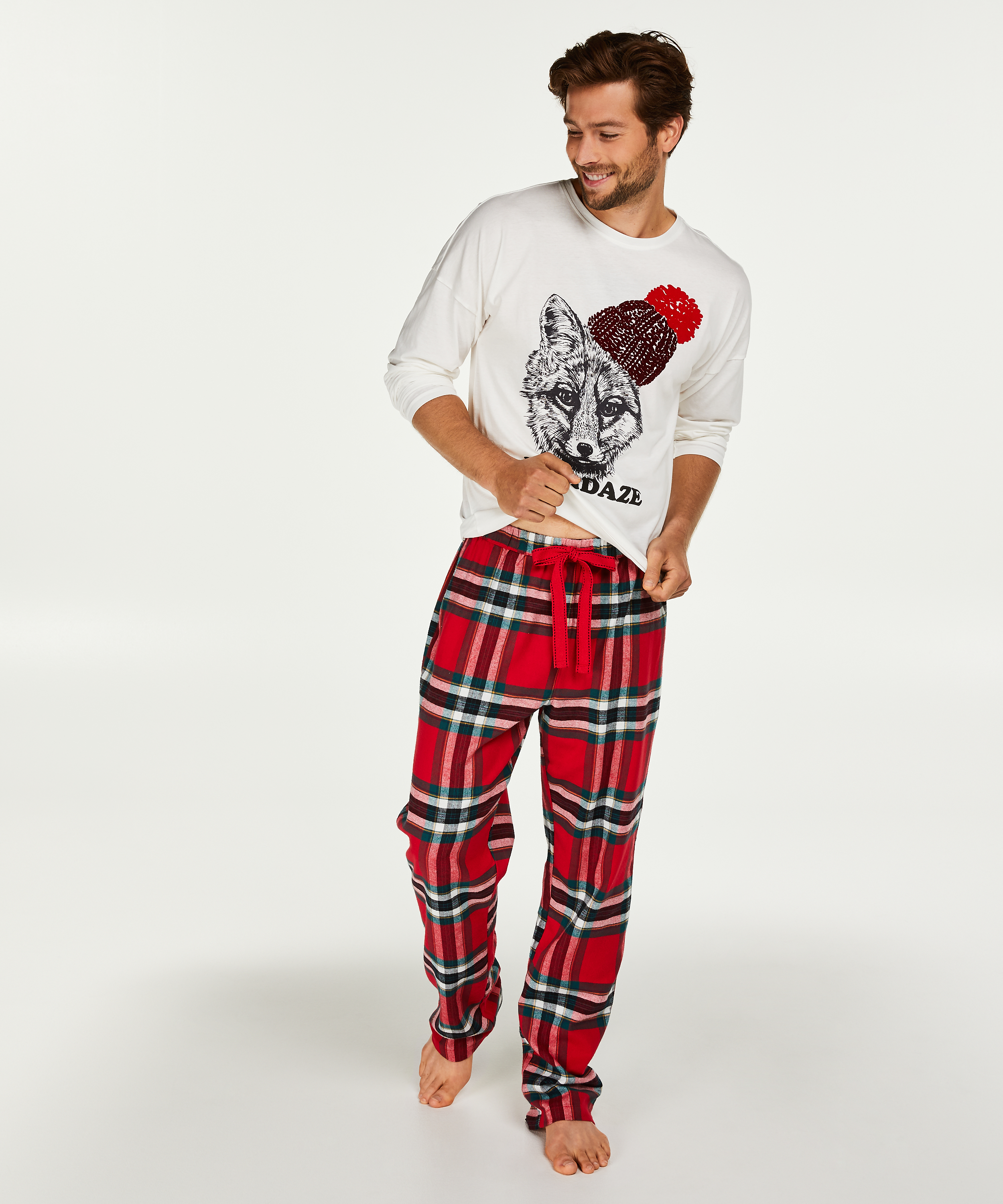 Men's pyjama set, Red, main