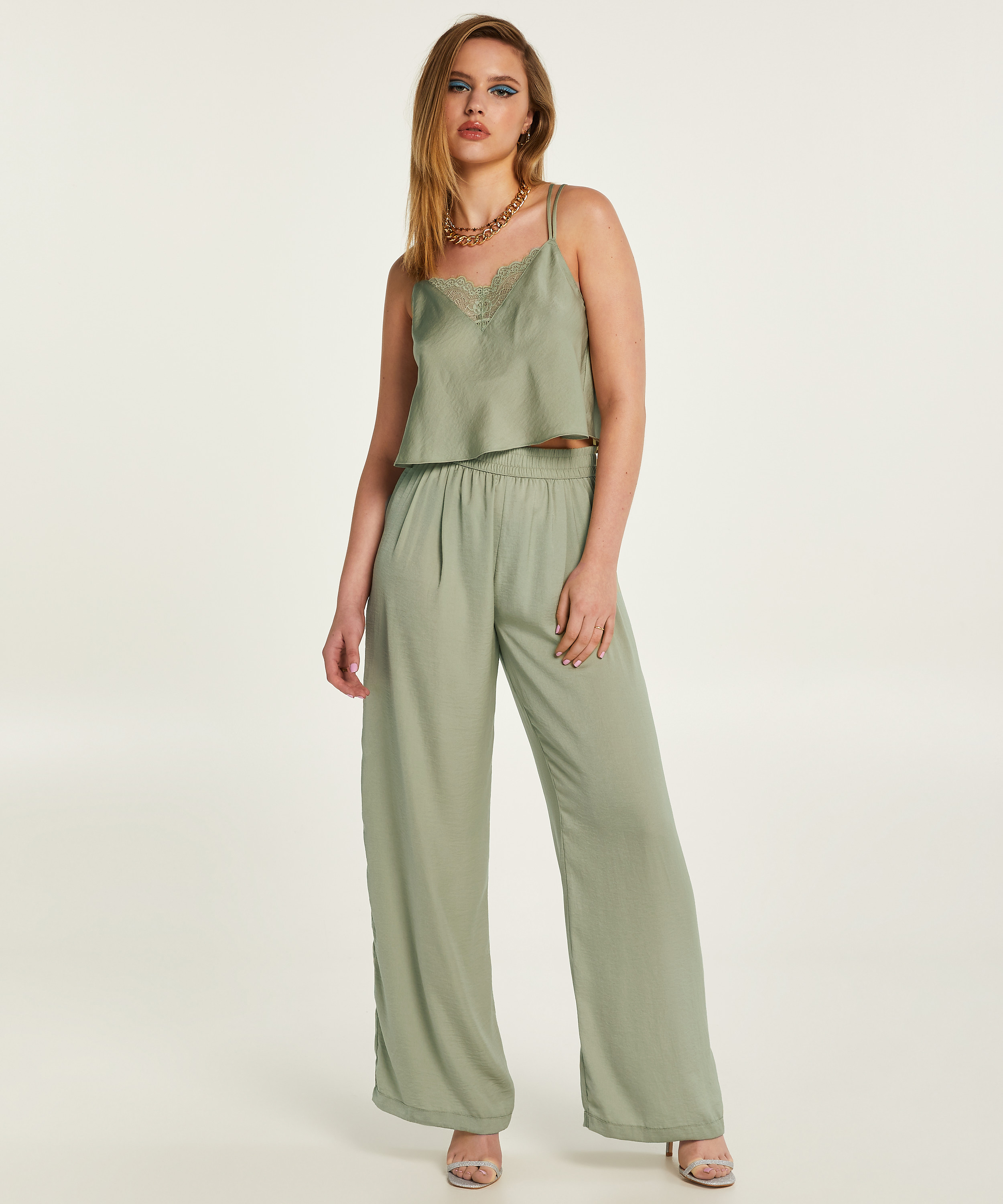 Airspun Cami Top Kim Petras, Green, main