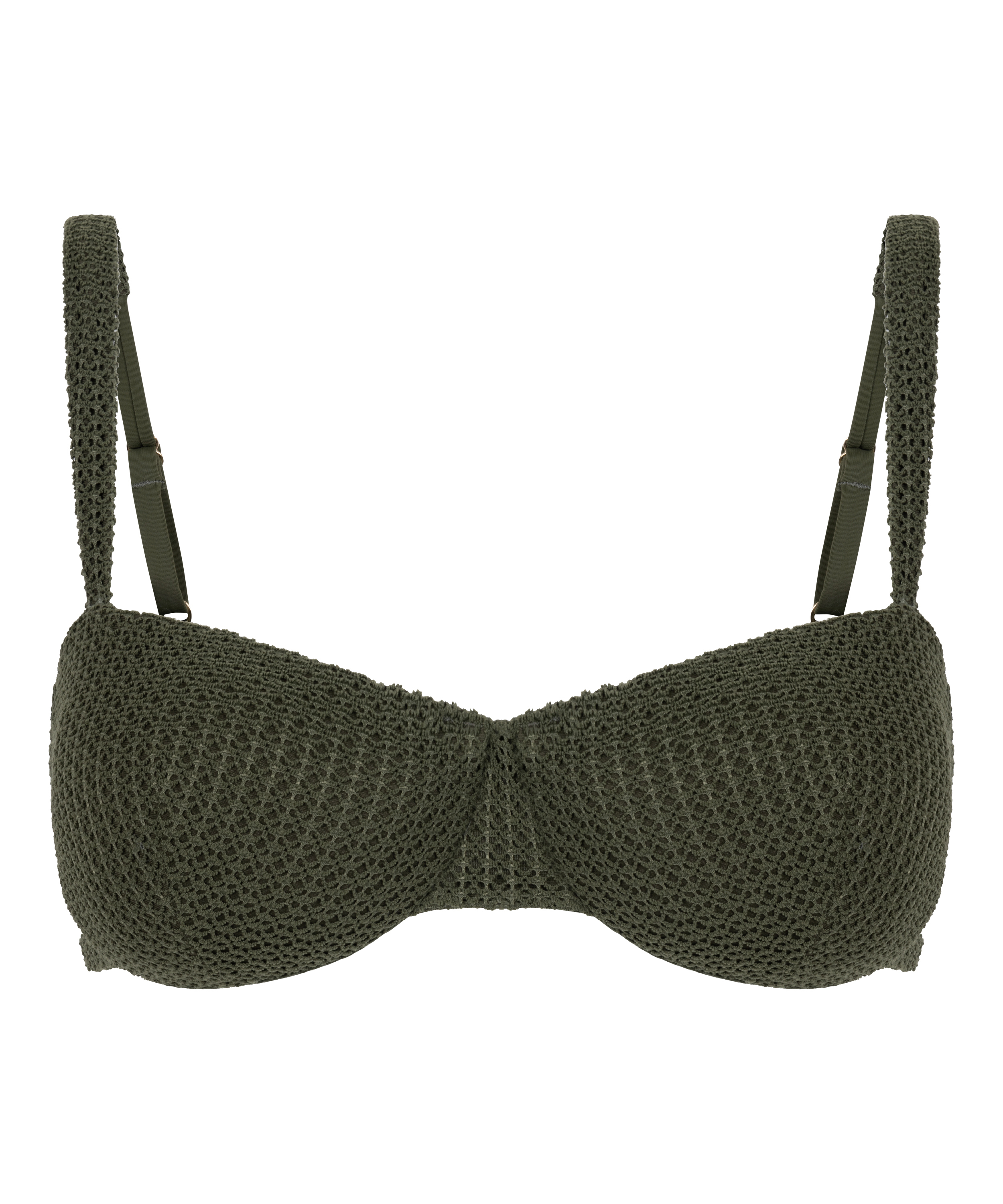 Cairo Non-padded Underwired Bikini Top, Green, main