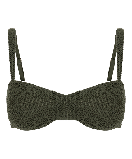 Cairo Non-padded Underwired Bikini Top, Green