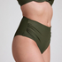 Luna High-Waisted Shaping Cheeky Bikini Bottoms, Green