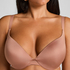 Smooth Padded Underwired Push-Up Bra, Brown