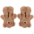 Slippers Teddy Bear, Beige