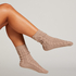 1 pair of knitted socks, Beige