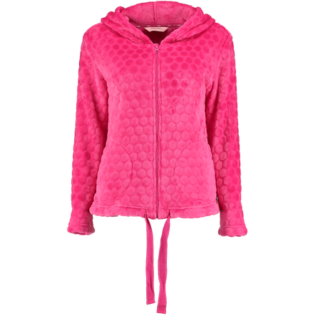 Jacket Bunny cardigown fleece, Pink