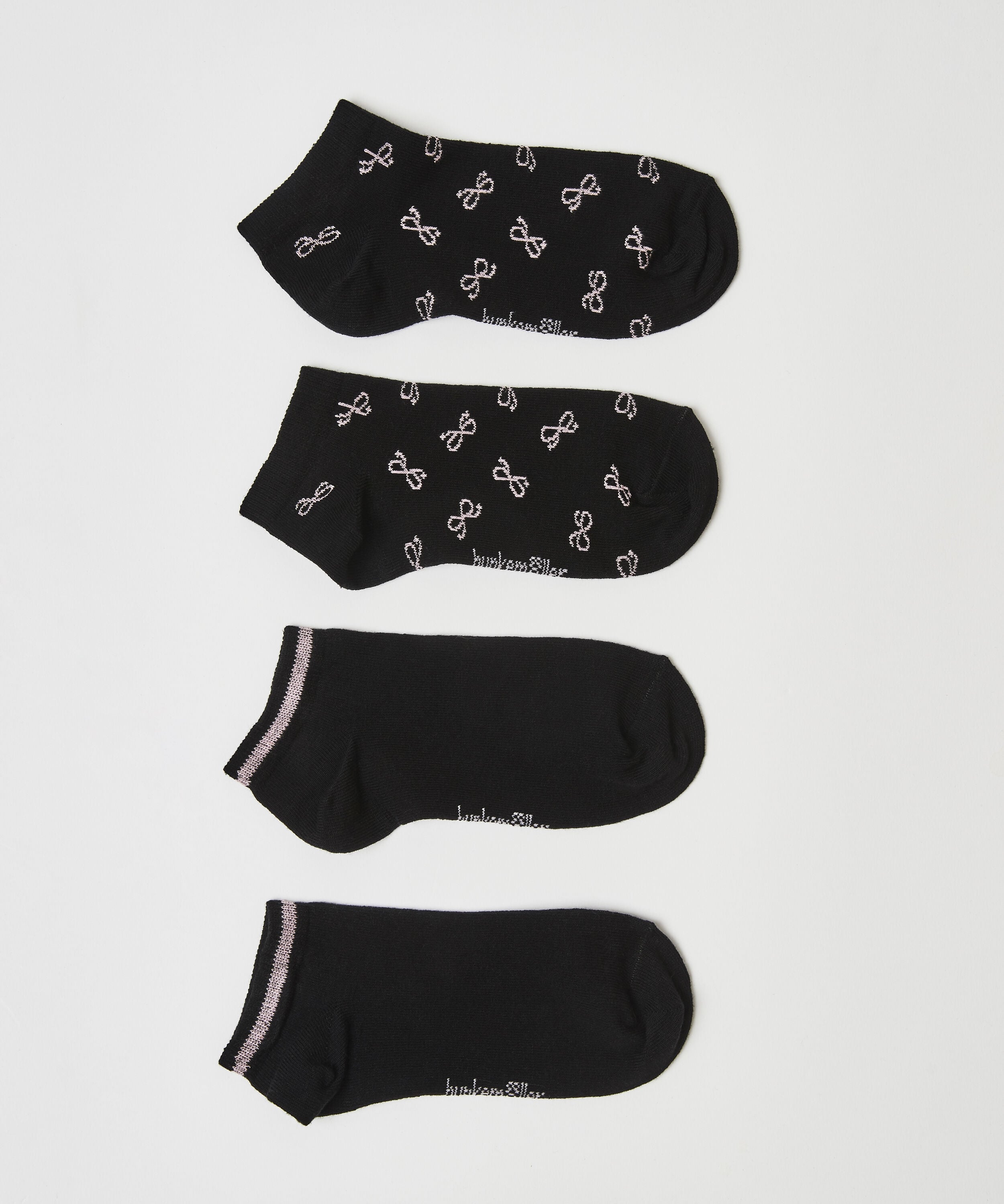 2-Pack Cotton Trainer Liners, Black