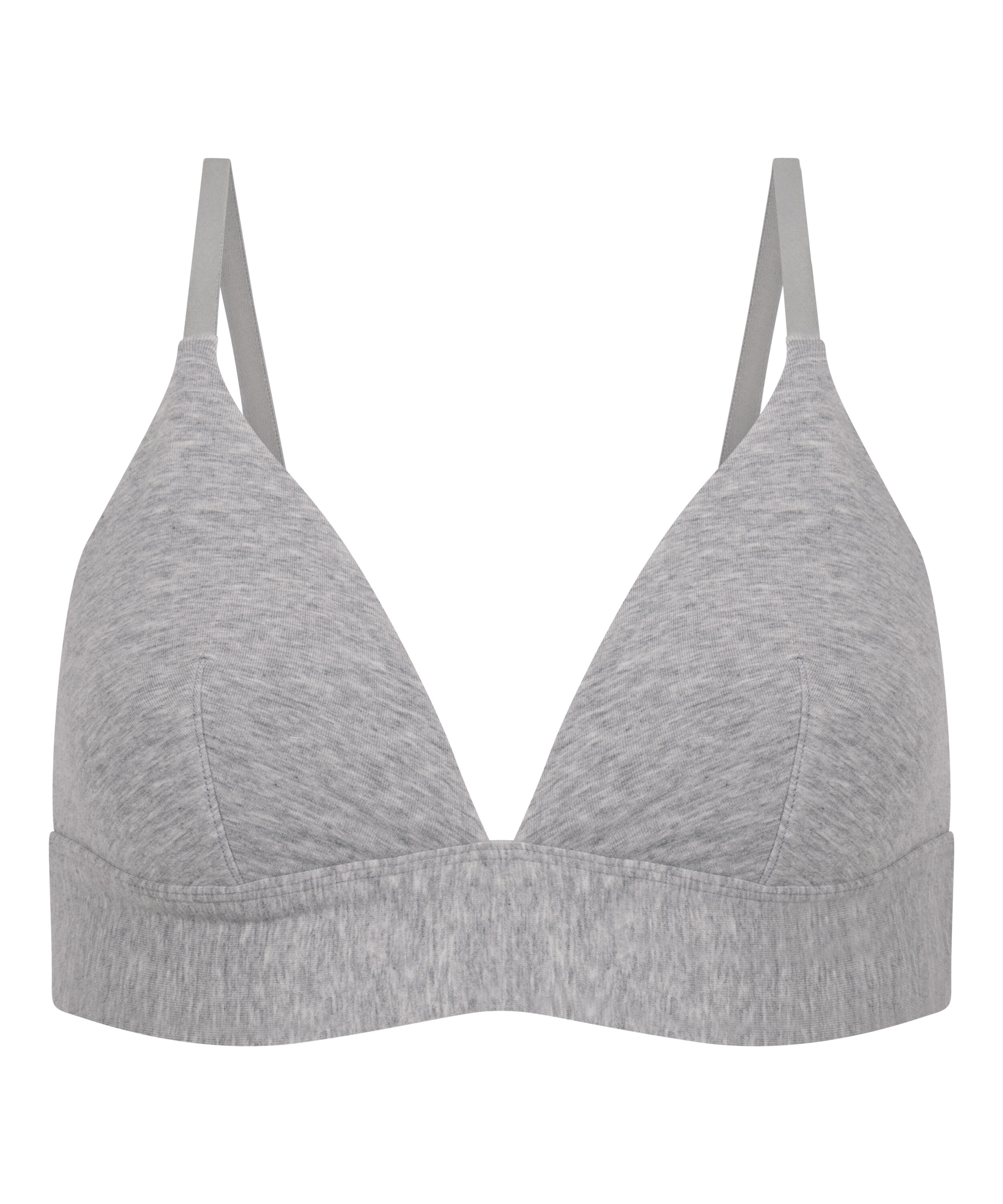 Cotton Bralette, Grey