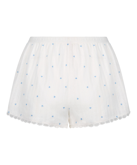 Pointelle Pyjama Shorts, Blue