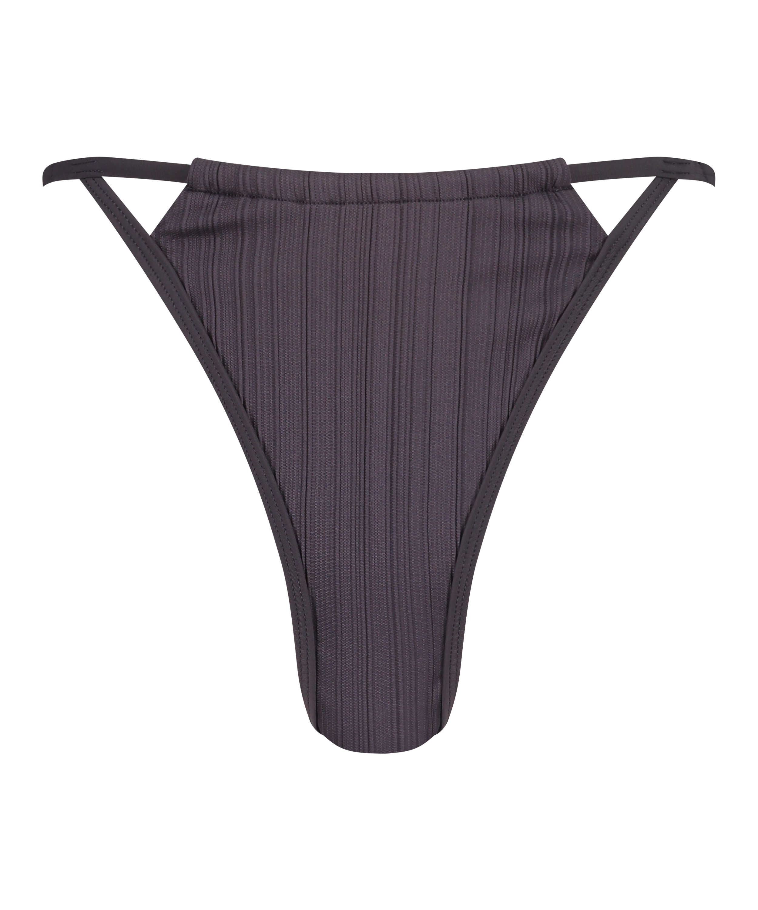 Lisbon High Leg Bikini Bottom, Grey, main