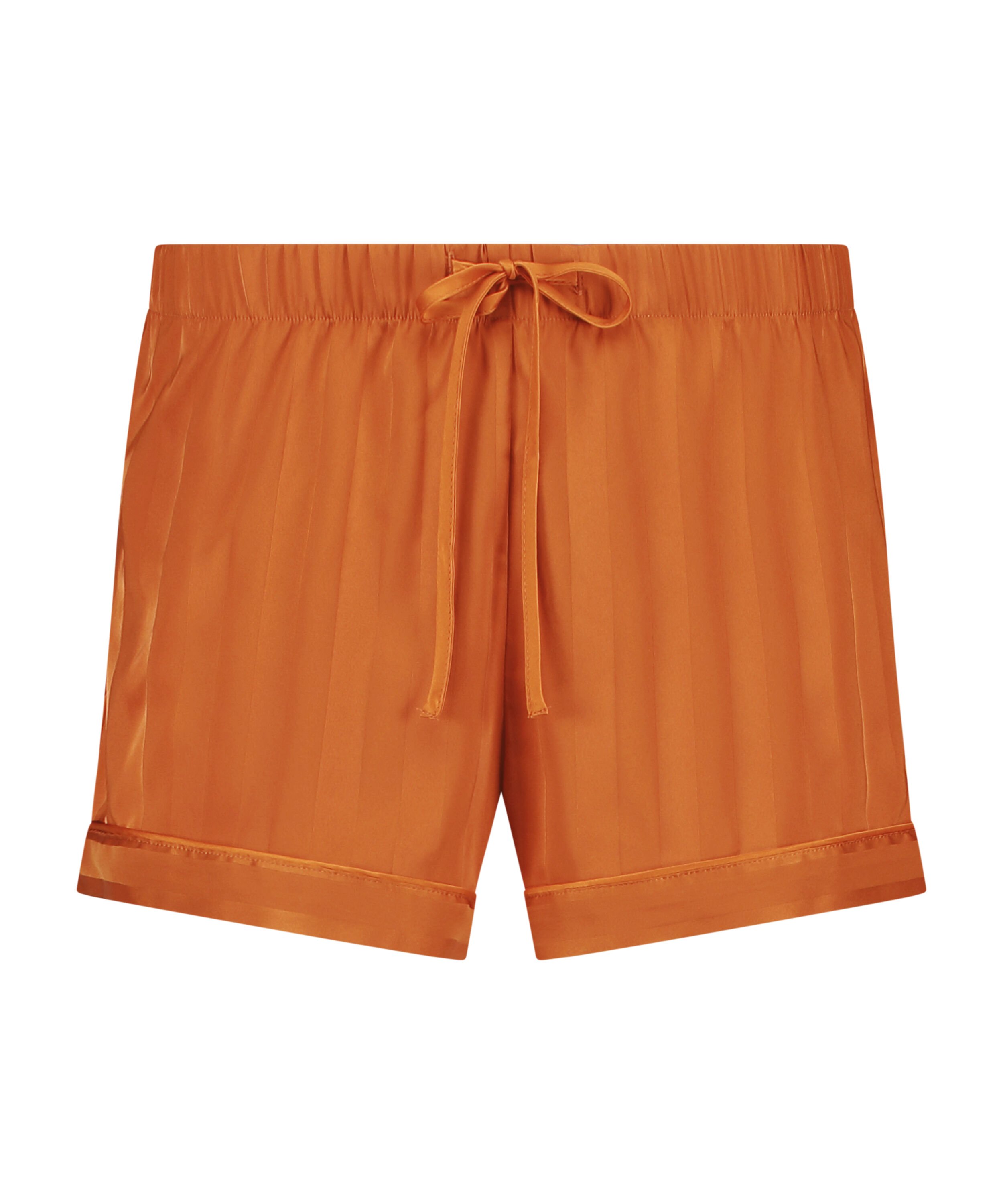 Satin pyjama shorts, Orange