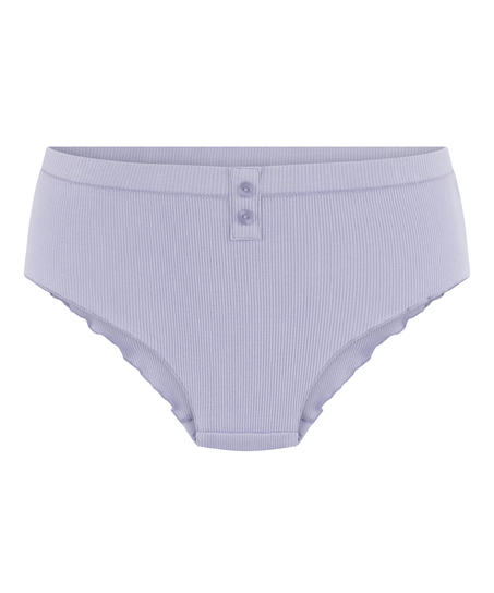 Renee Rib Brazilian Short, Purple