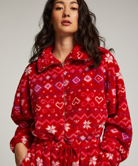 Onesie fleece, Red
