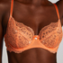 Marine Non-Padded Underwired Bra, Orange