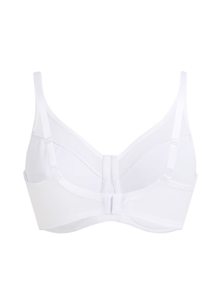 Nina Non-Padded Underwired Minimizer Bra, White