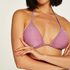 Tasmania triangle bikini top, Purple