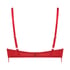 Mariah Padded Underwired Longline Bra, Red