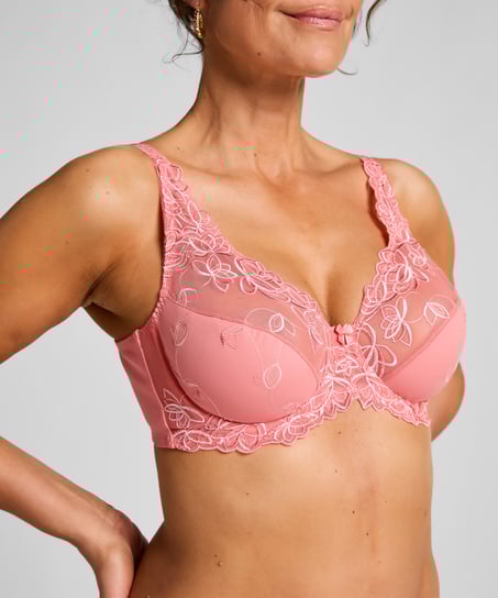 Diva Non-Padded Underwired Bra, Pink