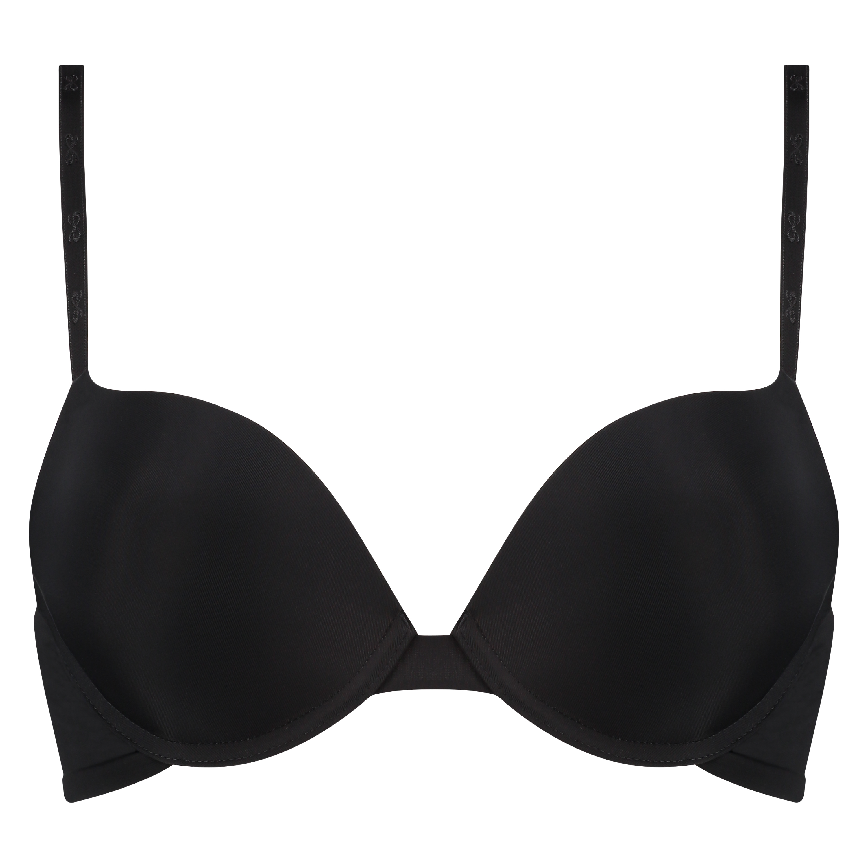 Padded underwired push-up bra, Black, main
