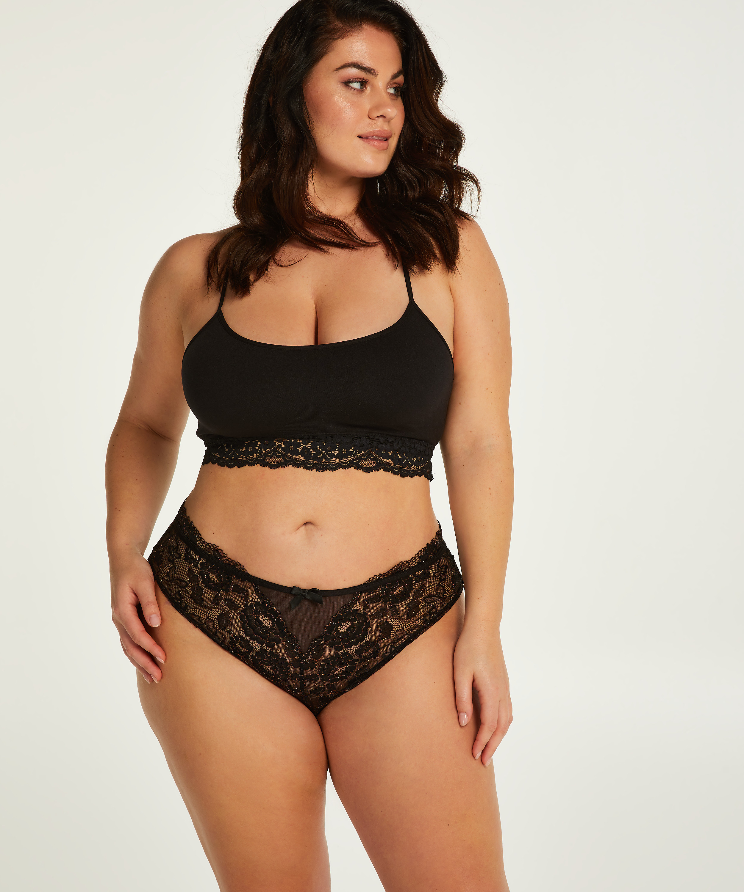 Chloe High Brazilian Curvy, Black, main
