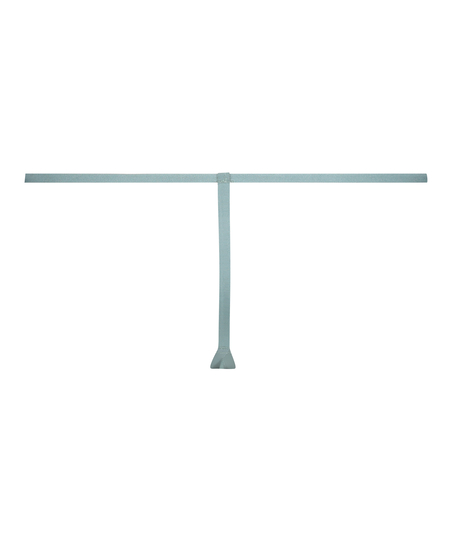 Invisible Stripe Mesh Thong, Grey