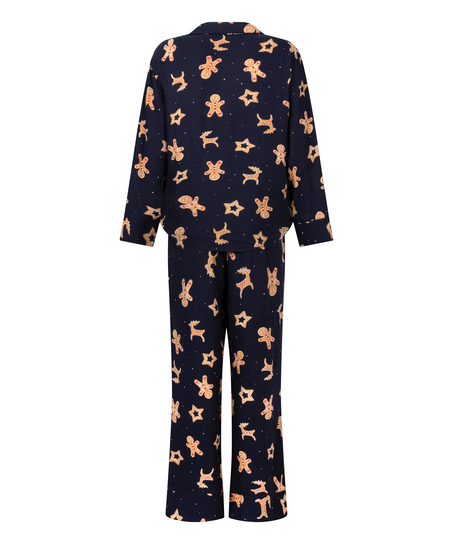 Gingerbread Pyjama Set, Blue