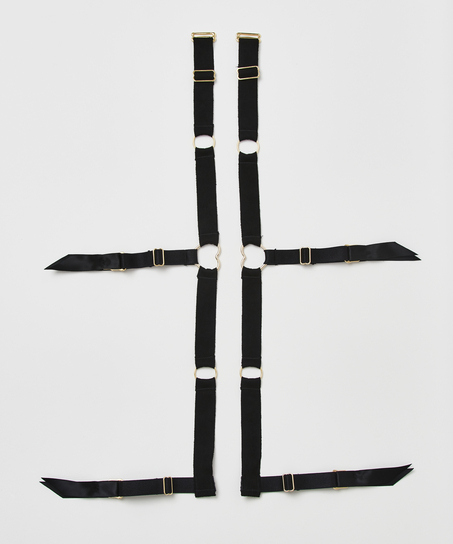 Private Suspender Cuffs, Black