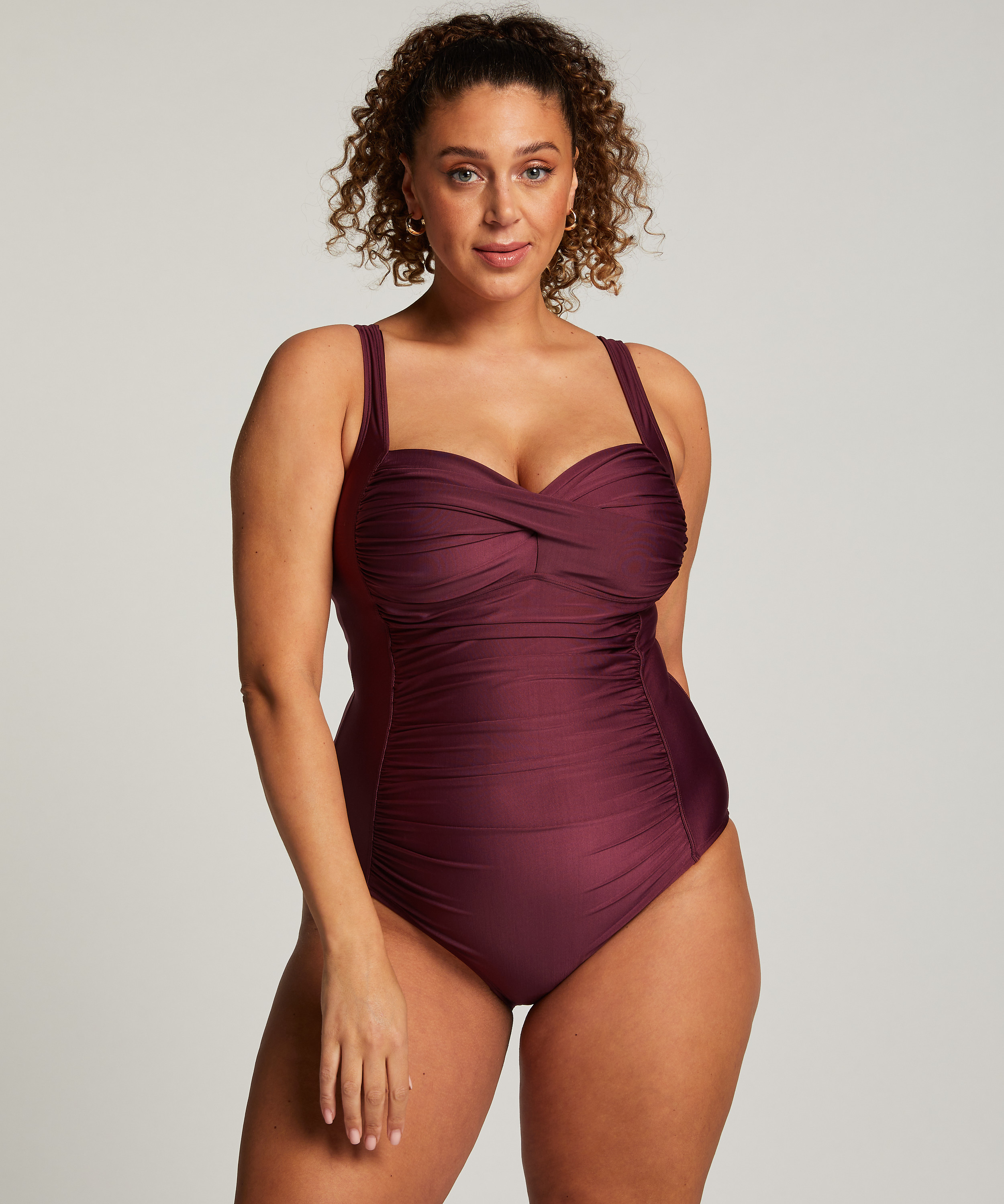 Shaping Ocean Swimsuit, Purple, main