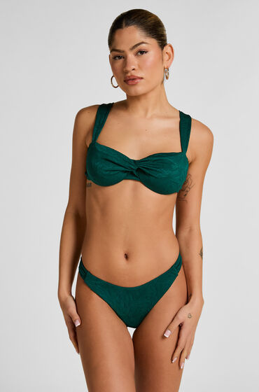 Hunkemöller Azua Highleg Bikini Bottom Green