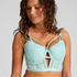 Ashley Padded Underwired Longline Bra, Blue