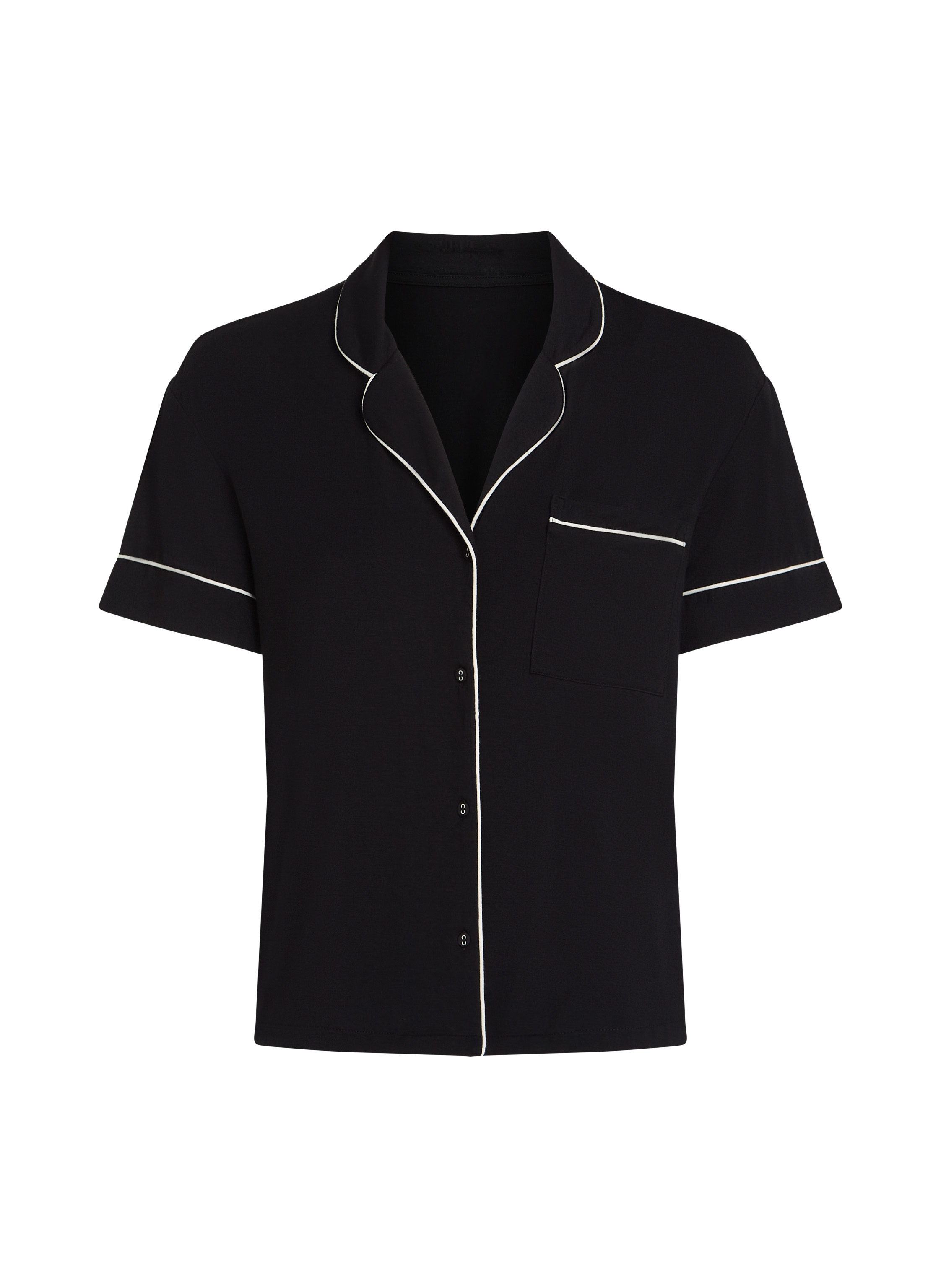 Essential Jersey Short-Sleeved Jacket, Black, main