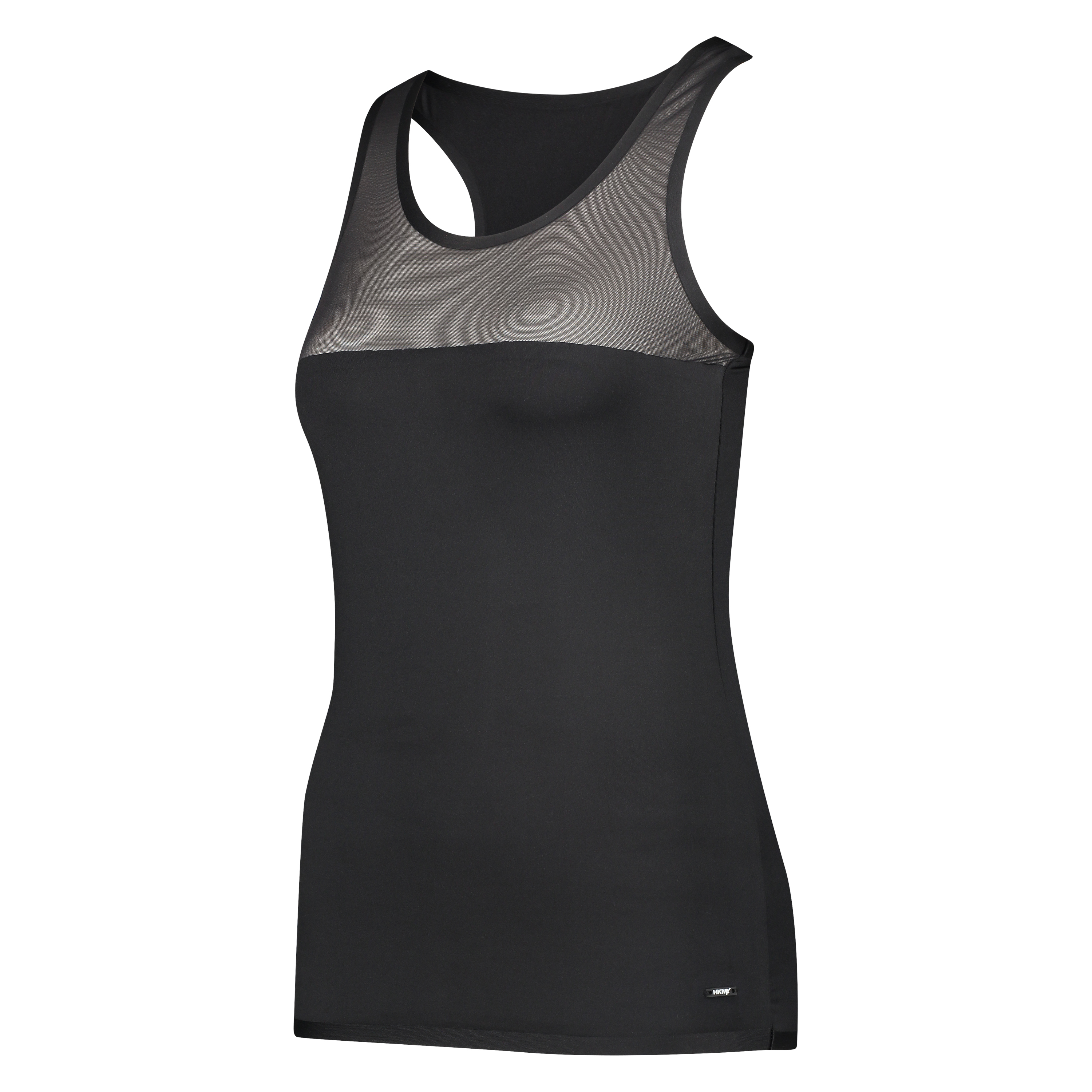 HKMX Bonded mesh tanktop, Black, main