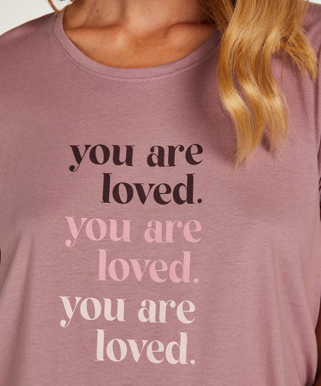 Short-Sleeved Maternity Nightshirt, Green