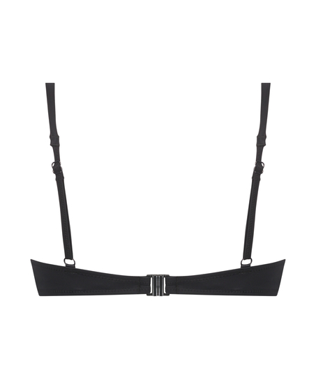 Luxe padded push-up bikini top Cup A - E, Black