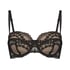 Daisy Padded Strapless Underwired Bra, Black