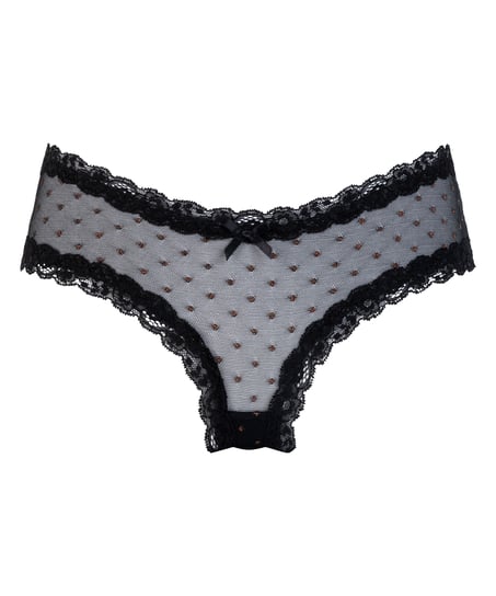 V-shape Mesh Brazilian, Black