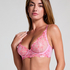 Lillia Non-Padded Underwired Longline Bra, Pink