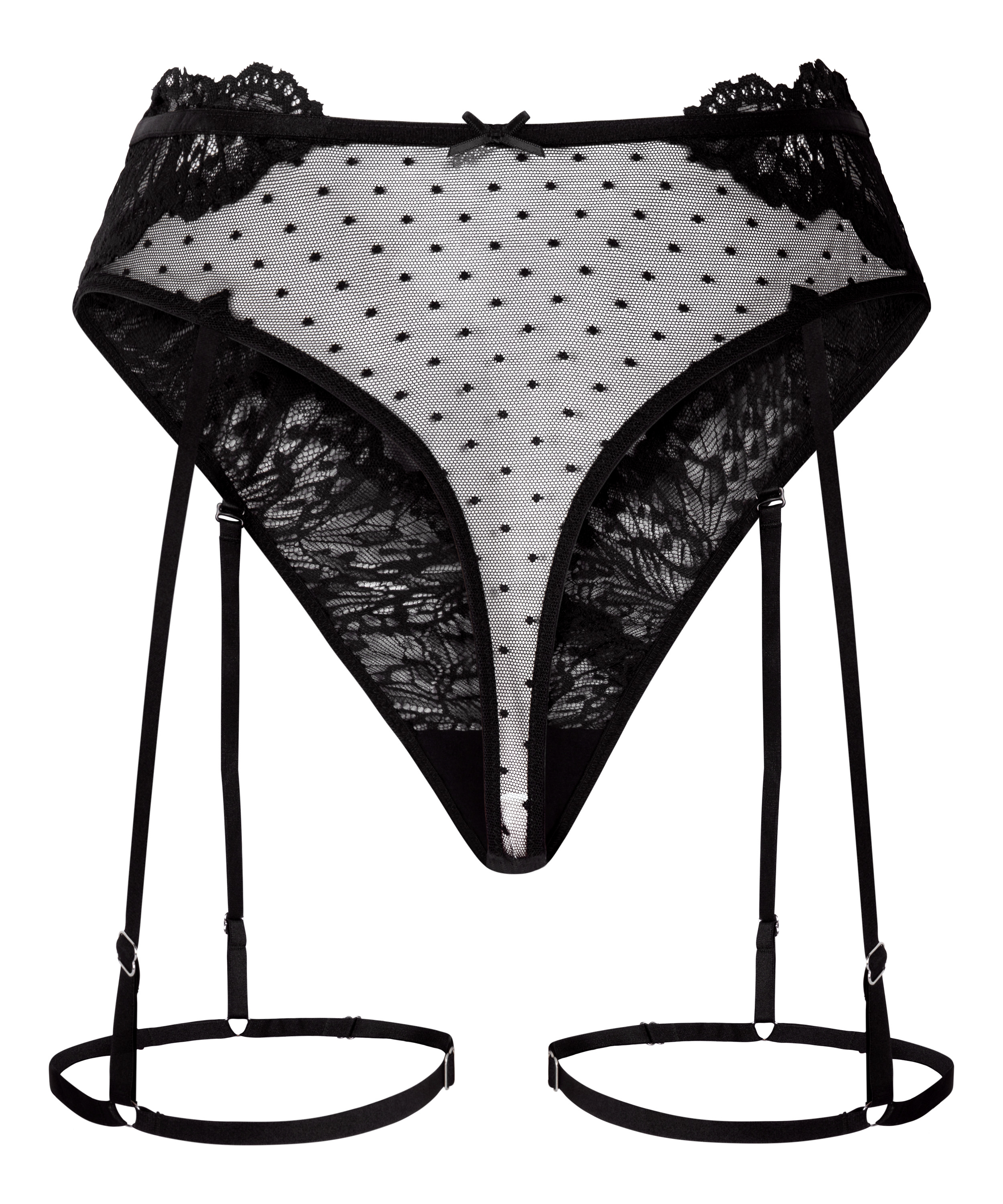 Posie Suspender String, Black, main